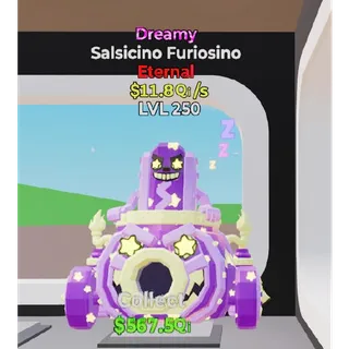 Lvl 250 Dreamy Salsicino Furiosino 11.8Qi/s Fortnite Steal The Brainrot 