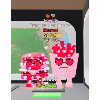 Lovely Burguro Dan fryuro 2 traits Fortnite Steal the Brainrot