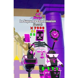 Neon La Supreme Combinasion 7200 ★5 STAR 1 trait Fortnite Fight The Brainrot