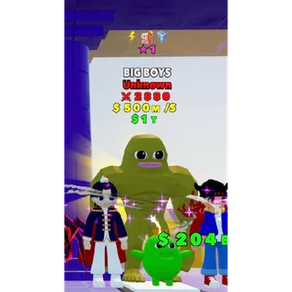 BIG BOYS 1 STAR 3 traits Fortnite Fight The Brainrot