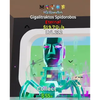 Spooky Gigalitraktos Spidorobos 5 traits 19.7Qi/s Fortnite Steal The Brainrot