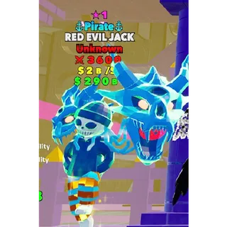 Pirate RED EVIL JACK 1 STAR Fortnite Fight The Brainrot