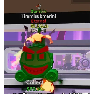 Fortnite Steal The Brainrot Zombie Tiramisubmarini 1 trait