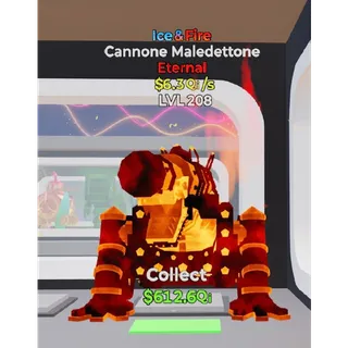 Ice & Fire Cannone Maledettone 1 trait Fortnite Steal the Brainrot