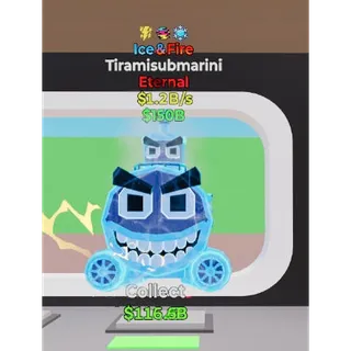 Fortnite Steal The Brainrot Ice & Fire Tiramisubmarini 1.2B/s 3 traits