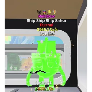 Fortnite Steal The Brainrot Rainbow Ship Ship Ship Sahur 4 traits