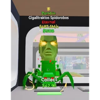 Fortnite Steal the Brainrot Zombie Gigalitraktos Spidorobos 1 trait 487.5M/s