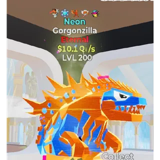 Neon Gorgonzilla 10.1Qi/s 5 traits Fortnite Steal The Brainrot