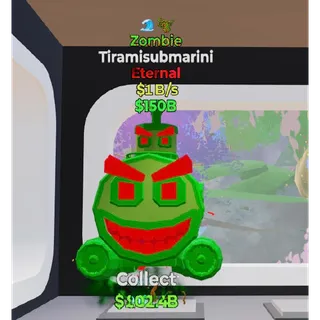 Fortnite Steal The Brainrot Zombie Tiramisubmarini 2 traits 1B/s