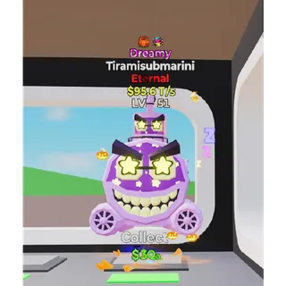 Dreamy Tiramisubmarini 2 traits - Fortnite Steal The Brainrot