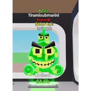 Fortnite Steal The Brainrot Toxic Tiramisubmarini