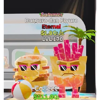 Summer burguro dan fryuro Fortnite Steal the Brainrot