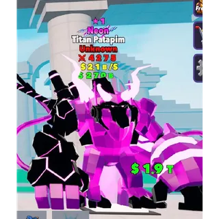 Neon Titan Patapim 1 STAR Fortnite Fight The Brainrot