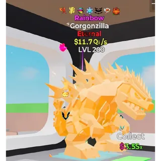 Rainbow Gorgonzilla 7 traits 11.7Qi/s - Fortnite Steal The Brainrot