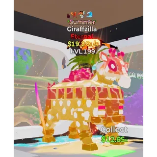 Summer Giraffzilla 3 traits 19.2Qi/s Fortnite Steal The Brainrot
