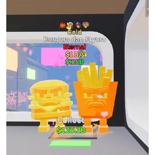 Fortnite Steal The Brainrot Gold Burguro dan Fryuro 4 traits 1B/s