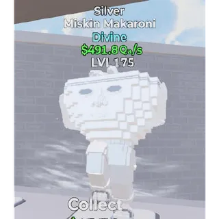 Fortnite Go Up For Brainrots Silver Miskin Makaroni 