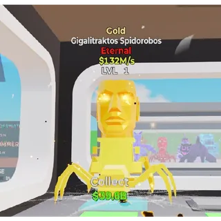 Fortnite Steal The Brainrot Gold Gigalitraktos Spidorobos