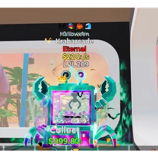 Krabarcade Spooky 4 traits 22Qi/s Fortnite Steal The Brainrot