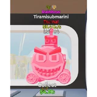 Rainbow Tiramisubmarini 2 traits - Fortnite Steal The Brainrot