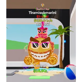 Summer Tiramisubmarini 1 trait Fortnite Steal The Brainrot