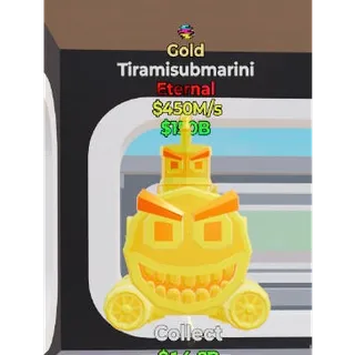 Fortnite Steal The Brainrot Gold Tiramisubmarini 