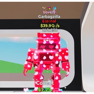 Lovely Garbagzilla 3 traits MAX lVL Fortnite Steal the Brainrot