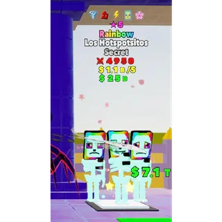 ★5 STAR Rainbow Los Hotspotsitos 5 traits 4950 Fortnite Fight The Brainrot
