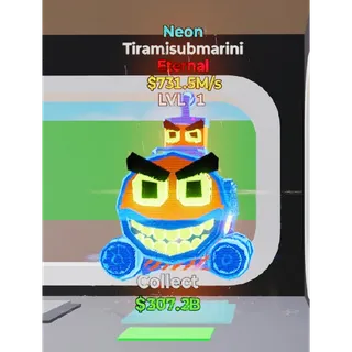 Neon Tiramisubmarini  - Fortnite Steal The Brainrot
