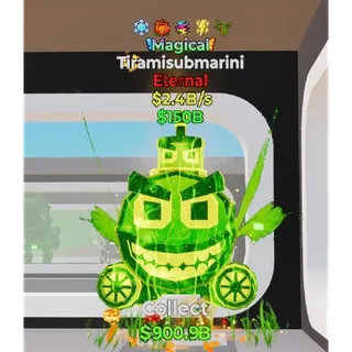 Fortnite Steal The Brainrot Magical Tiramisubmarini 5 traits 2.2B/s