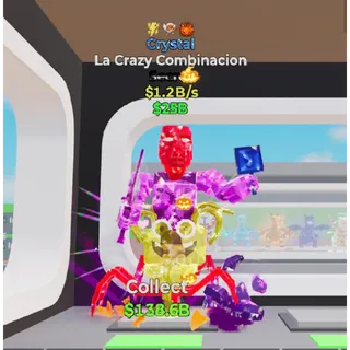 Fortnite Steal The Brainrot Crystal La Crazy Combinacion 3 traits 1.2B/s