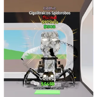 Fortnite Steal The Brainrot Gothic Gigalitraktos Spidorobos