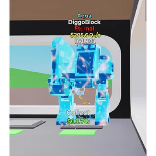 Aqua DiggoBlock Fortnite Steal The Brainrot