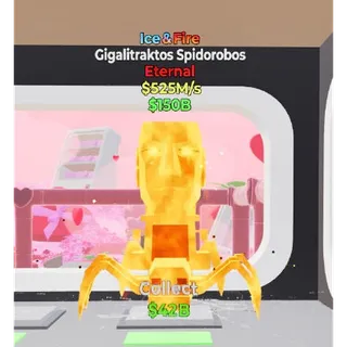 Fortnite Steal The Brainrot Ice and fire gigalitraktos spidorobos