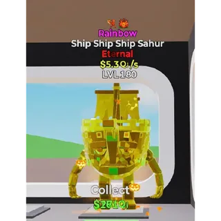 Rainbow Ship Ship Ship Sahur 2 traits - Fortnite Steal the Brainrot