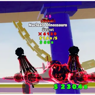 Yokai Nuclearo Dinossauro ★5 STAR 6120 Fortnite Fight The Brainrot