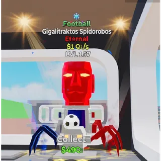 Fortnite Steal The Brainrot Football Gigalitraktos Spidorobos 1 trait 1Qi/s