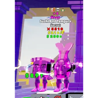 Neon Sushi And Tempura ★5 STAR 4 traits  Fortnite Fight The Brainrot