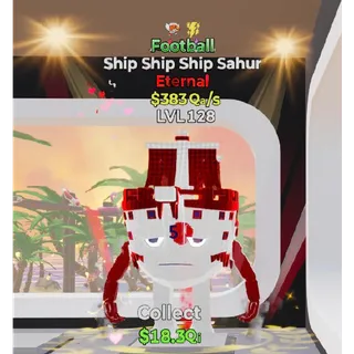 Football Ship Ship Ship Sahur 2 trait Fortnite Steal The Brainrot