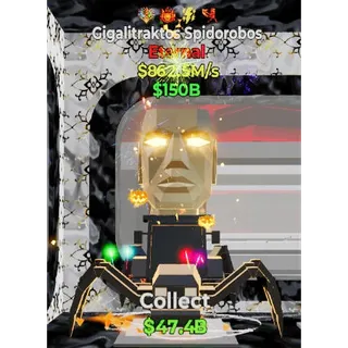 Fortnite Steal The Brainrot Default Gigalitraktos Spidorobos 4 traits 862.5M/s
