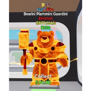 Fortnite Steal The Brainrot Ice & Fire Bearini Plammini Guardini 2 traits 