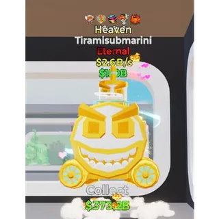 Fortnite Steal The Brainrot Heaven tiramisubmarini 5 traits 2.6B/s