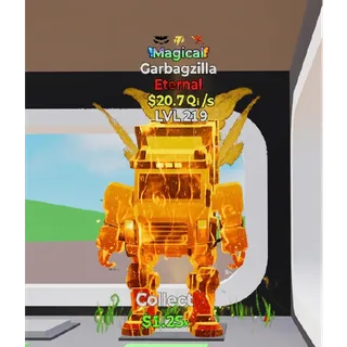 Garbagzilla Magical 3 traits 20Qi/s Fortnite Steal the Brainrot