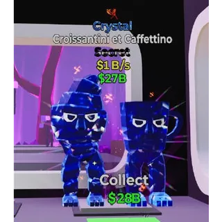 Fortnite Steal the Brainrot Crystal Croissantini et Caffettino 1B/s 1 trait