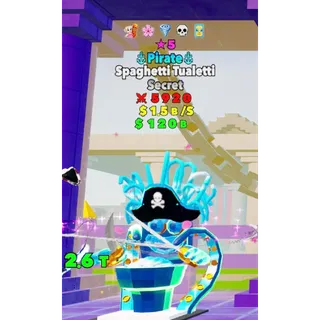 Pirate Spaghetti Tualetti ★5 STAR 5 traits Fortnite Fight The Brainrot