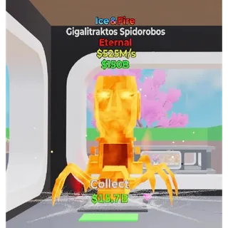 Fortnite Steal The Brainrot Ice & Fire Gigalitraktos Spidorobos 