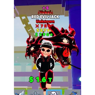 Yokai RED EVIL JACK ★5 STAR Fortnite Fight The Brainrot