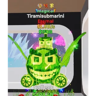 Fortnite Steal The Brainrot Magical Tiramisubmarini 3 traits 1.8B/s