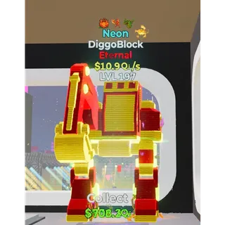 Diggoblock Neon 3 traits - Fortnite Steal the Brainrot