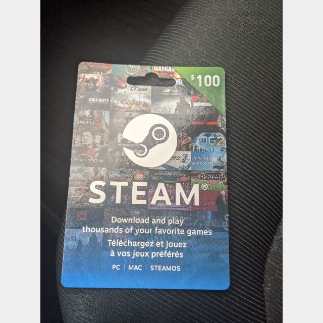$100 steam wallet gift card